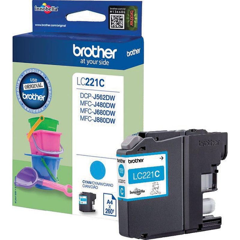 Foto van Brother lc-221c cyaan cartridge