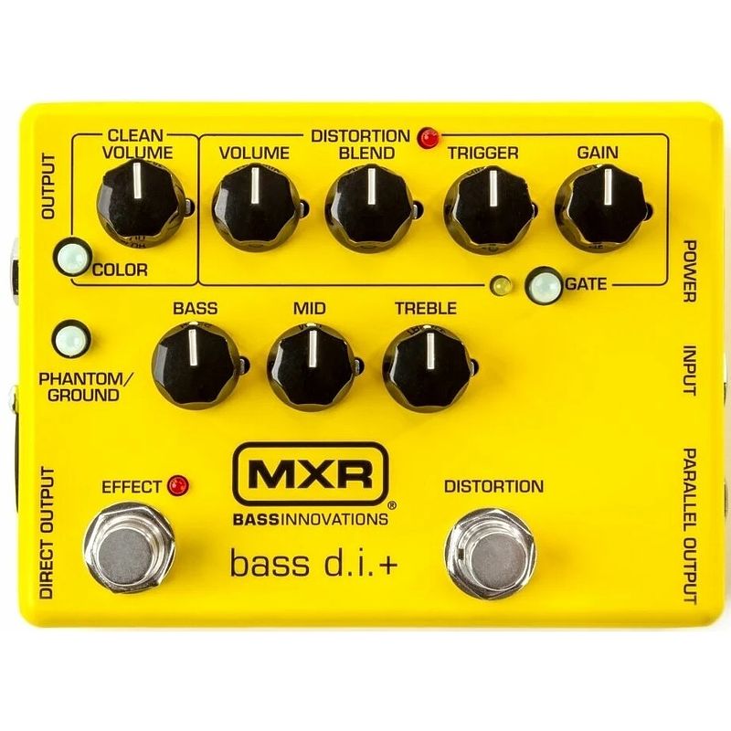 Foto van Mxr m80y bass di+ special edition yellow