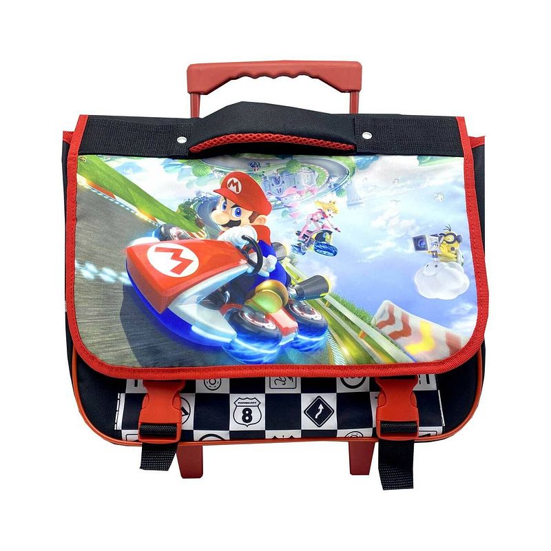 Foto van Super mario boekentas rugzak trolley 41x15x30 ?