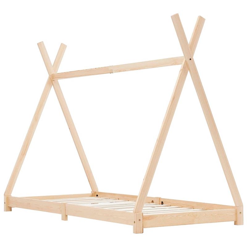 Foto van The living store bed the living store tipi bedframe - 90 x 200 cm - massief grenenhout