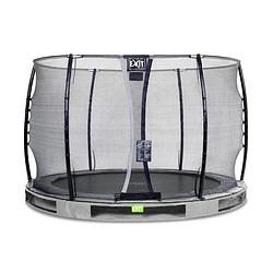 Foto van Exit elegant inground trampoline ø305cm met economy veiligheidsnet - grijs