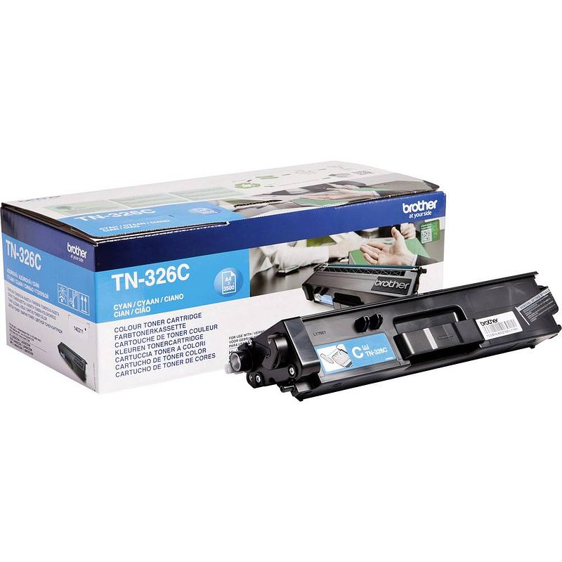 Foto van Brother toner tn-326c tn326c origineel cyaan 3500 bladzijden