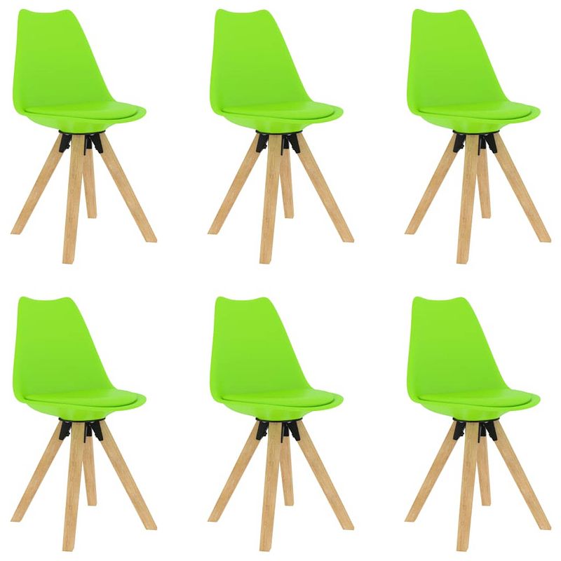 Foto van Vidaxl eetkamerstoelen 6 st groen