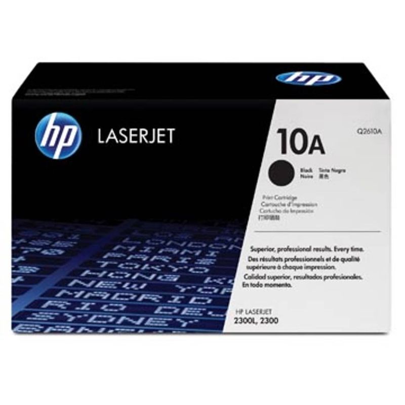 Foto van Hp toner 10a, 6 000 pagina's, oem q2610a, zwart