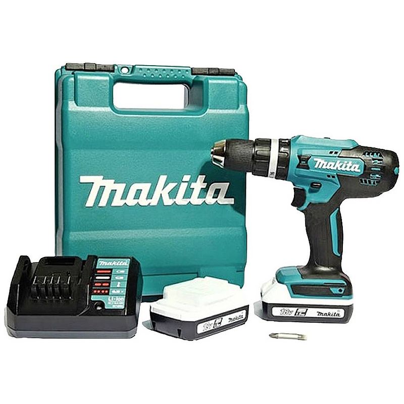 Foto van Makita hp488d002 2 snelheden-accu-klopboor/schroefmachine incl. 2 accus, incl. koffer