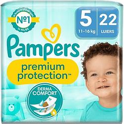 Foto van Pampers premium protection maat 5, x22 luiers, 11kg16kg bij jumbo