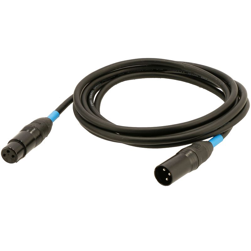 Foto van Devine dmx50/3 dmx-kabel 3-pins xlr 3 meter