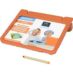 Foto van Kidscover ipad 10.9 orange starterkit, including stylus and tempered glass screenprotector