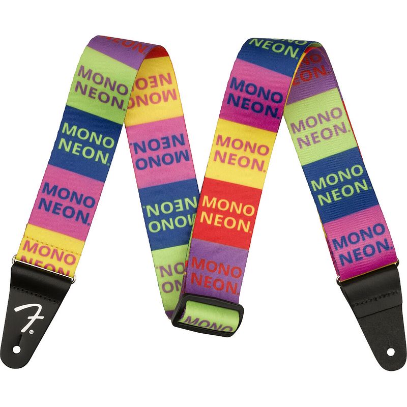 Foto van Fender mononeon logo strap multi-color gitaarband