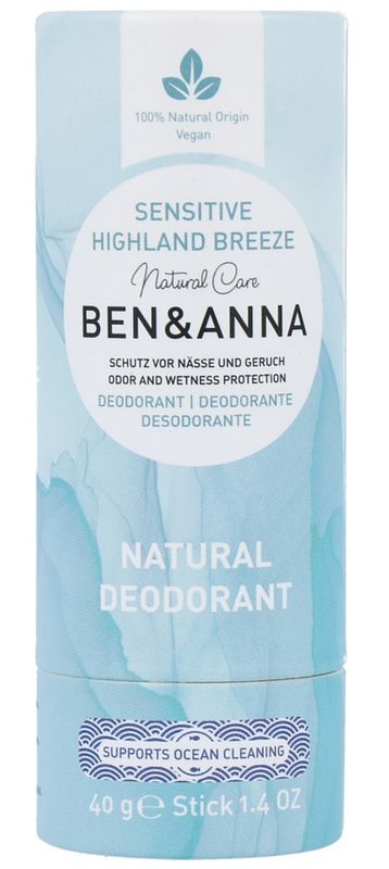 Foto van Ben & anna deodorant stick sensitive - highland breeze