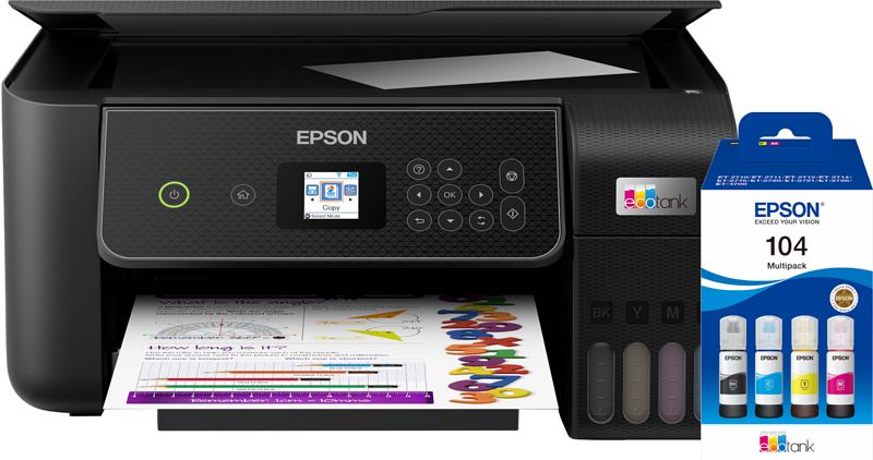 Foto van Epson ecotank et-2871 + 1 set extra inkt