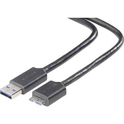 Foto van Belkin usb-kabel usb 3.2 gen1 (usb 3.0 / usb 3.1 gen1) usb-a stekker, usb-micro-b 3.0 stekker 90.00 cm zwart f3u166bt0.9m