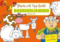 Foto van Kleuren met opa knoest - boerderijdieren - 5 ex. - paperback (9789087820770)