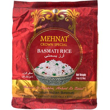 Foto van Mehnat crown special basmati rijst 1kg bij jumbo