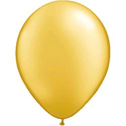 Foto van 30x voordelige metallic gouden ballonnen - ballonnen