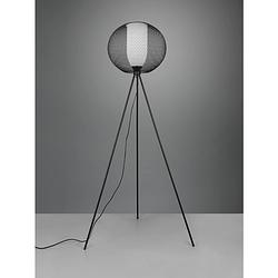 Foto van Industriële vloerlamp filo - metaal - zwart