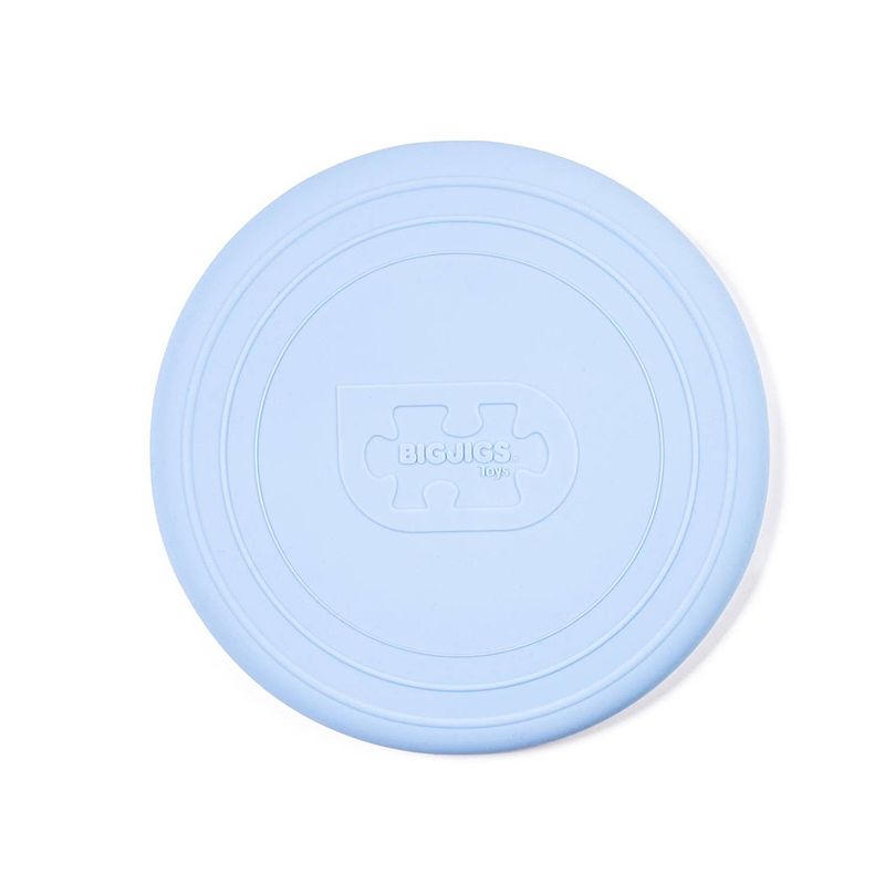 Foto van Bigjigs siliconen frisbee - powder blue