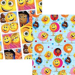 Foto van Emoji - smiley cadeau inpakpapier 200 x 70 cm - 60 rollen
