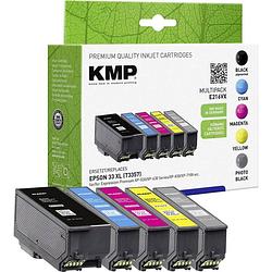 Foto van Kmp inkt combipack vervangt epson epson 33xl compatibel combipack zwart, foto zwart, cyaan, magenta, geel e216vx 1633,4055