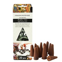 Foto van Backflow wierookkegels incense cones 20 stuks - frankincense