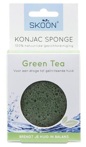 Foto van Skoon konjac sponge green tea