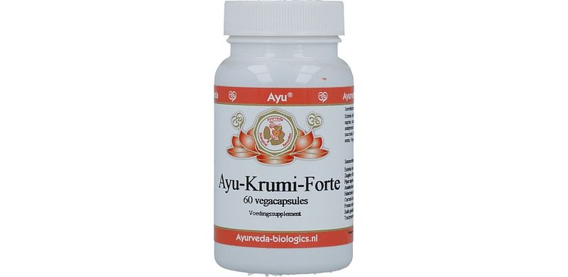 Foto van Ayurveda biologics ayu krumi forte capsules 60st