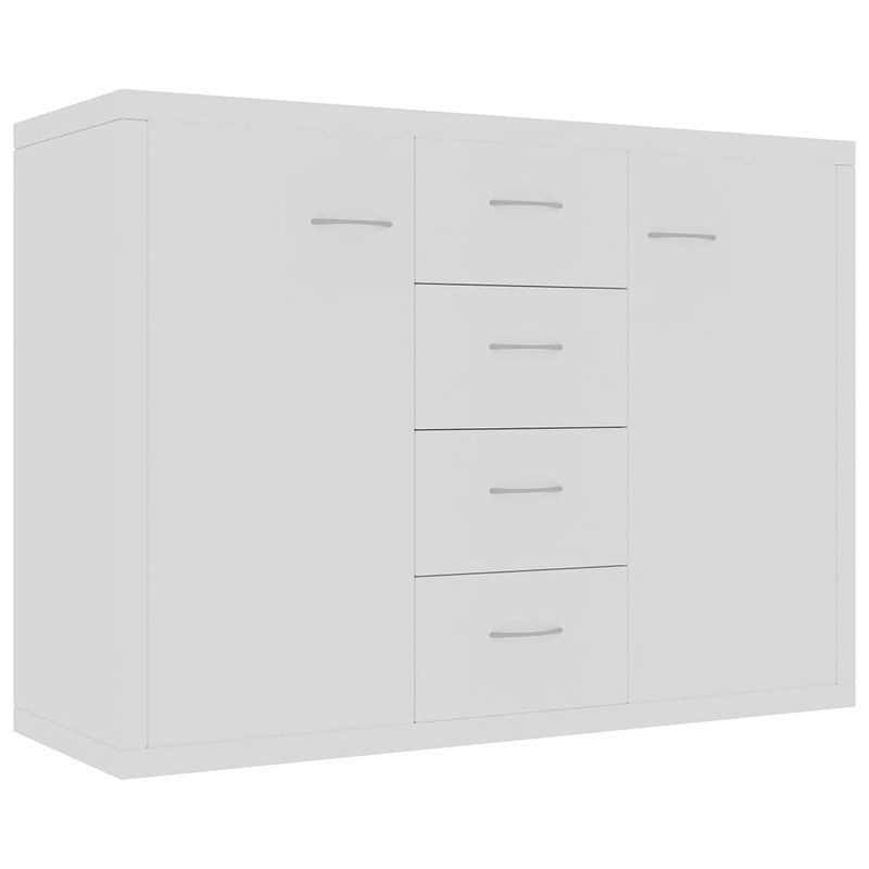 Foto van Vidaxl dressoir 88x30x65 cm spaanplaat wit