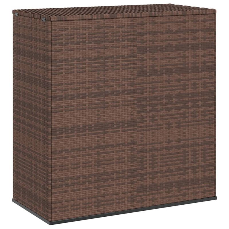 Foto van Vidaxl tuinbox 100x49x103,5 cm polyetheen rattan bruin