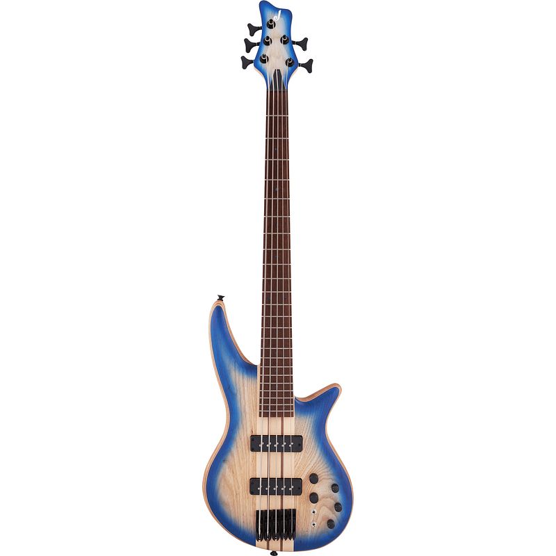 Foto van Jackson pro series spectra bass sba v, blue burst elektrische basgitaar