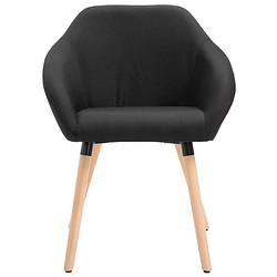 Foto van The living store eetstoel x - stoelen - 62 x 54 x 83.5 cm - zwart