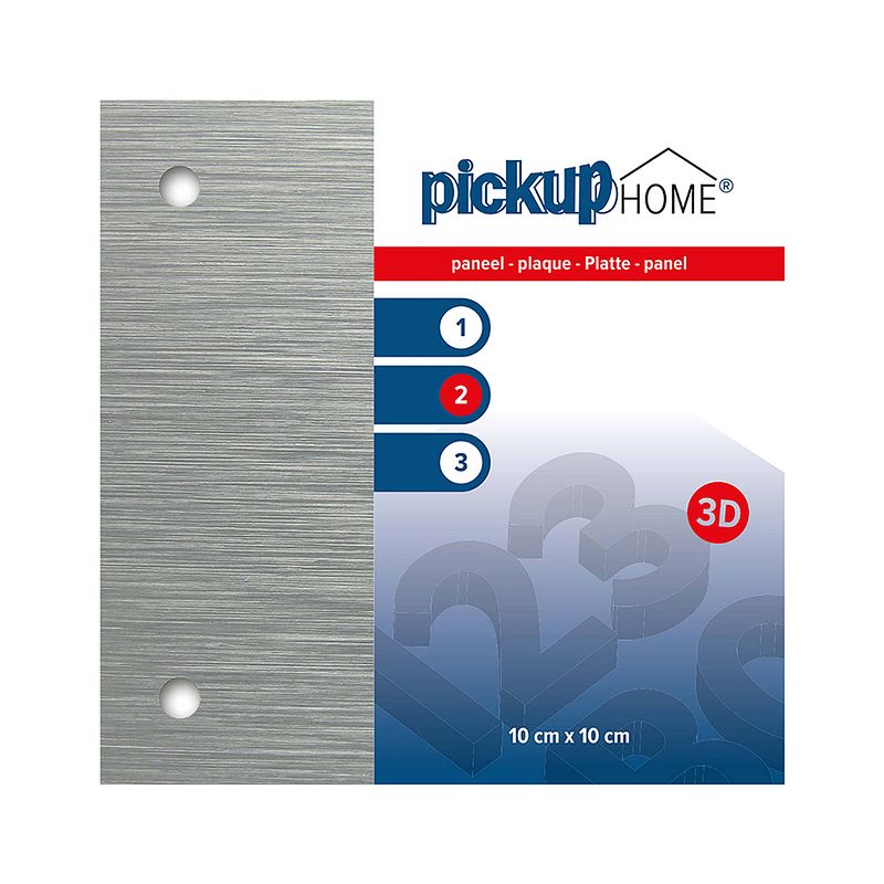 Foto van Pickup - 3d home plaat alu sandwich 3 mm 10 x 10 cm