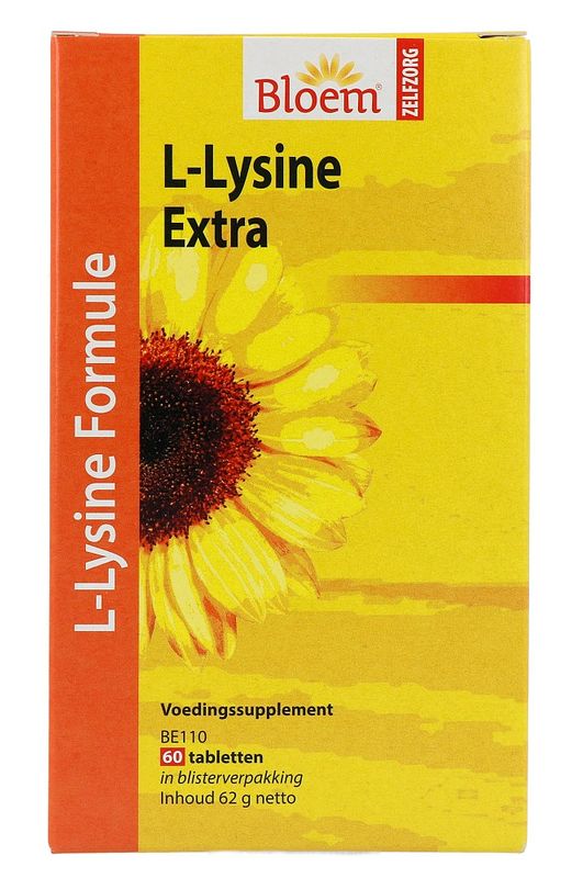 Foto van Bloem l-lysine tabletten