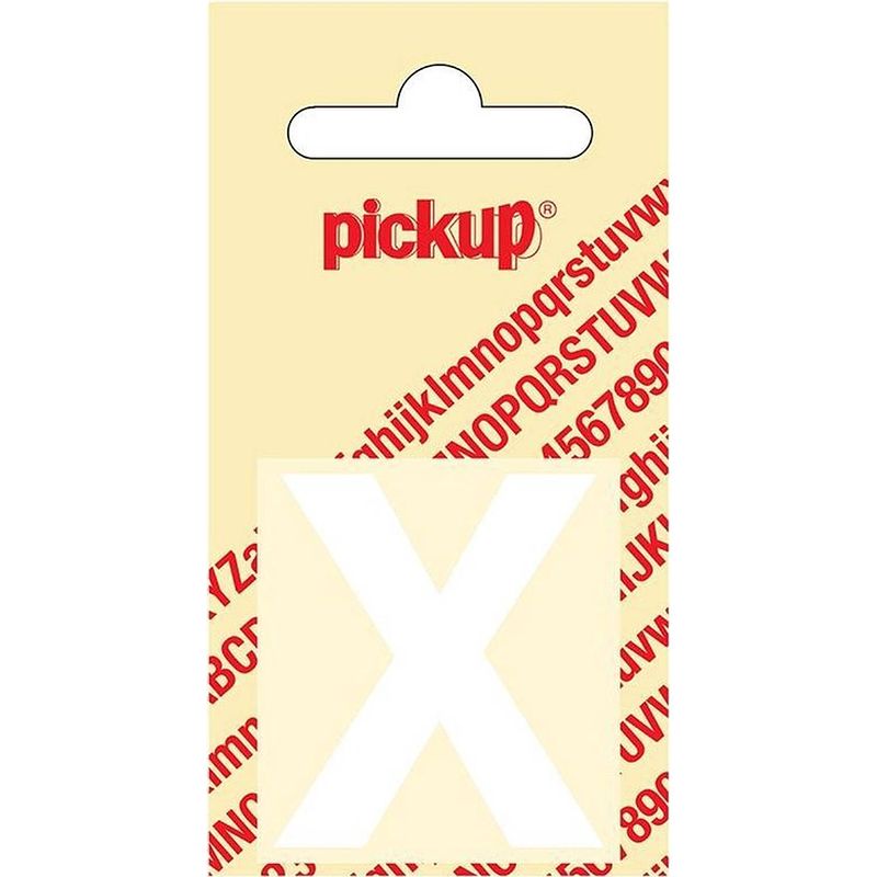 Foto van Plakletter helvetica 40 mm sticker witte letter x