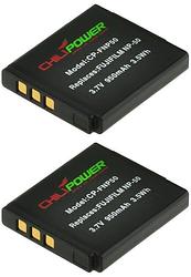 Foto van Chilipower np-50 accu voor fujifilm - 950mah - 2-pack