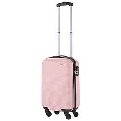 Foto van Travelz horizon handbagagekoffer - 54cm handbagage met cijferslot - baby roze