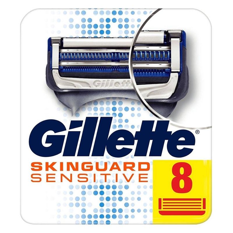 Foto van Gillette skinguard sensitive scheermesjes - mannen - 8 stuks