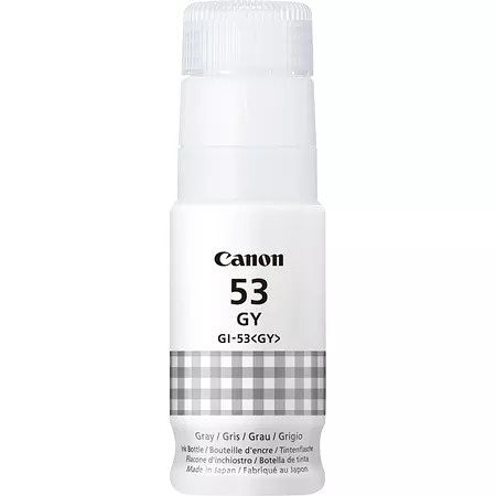 Foto van Canon gi-53 ink bottle grey inkt geel