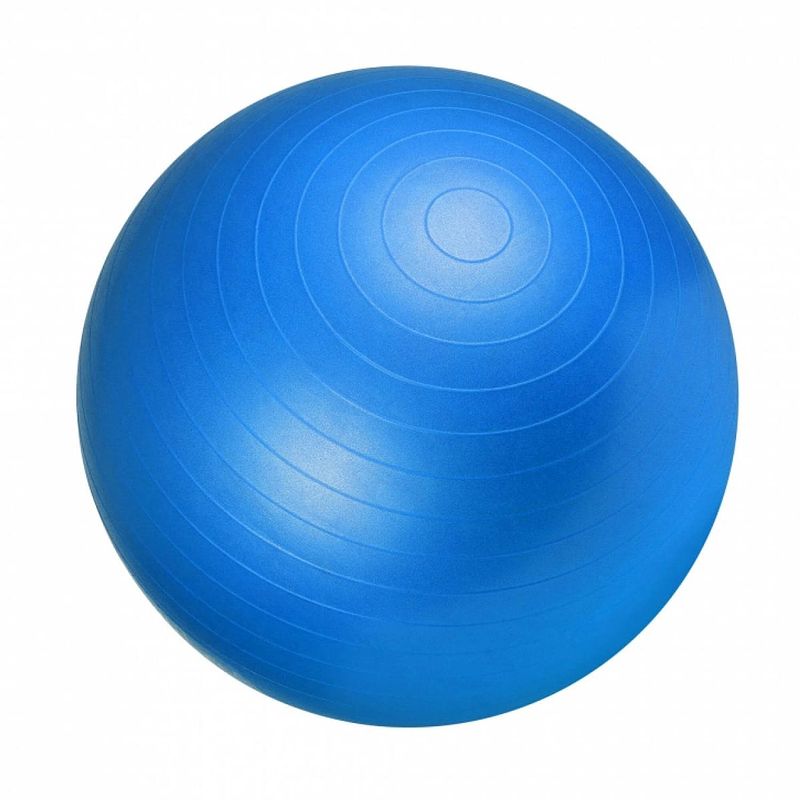 Foto van Gorilla sports fitness bal blauw 75 cm incl. handige pomp