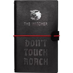 Foto van The witcher notitieboek a5 19,5 x 12 cm imitatieleer rood/zwart