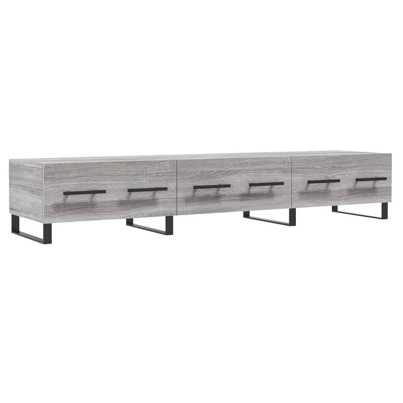 Foto van Vidaxl tv-meubel 150x36x30 cm bewerkt hout grijs sonoma eikenkleurig