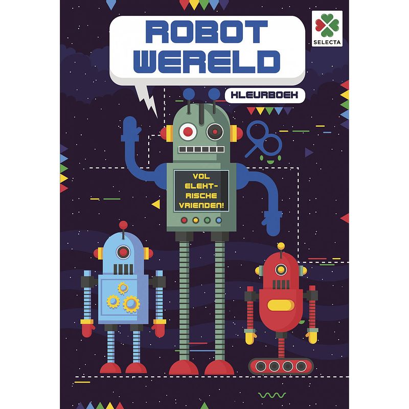 Foto van Selecta kleurboek robot wereld