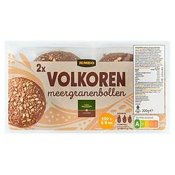 Foto van Jumbo volkoren meergranenbollen 2 stuks