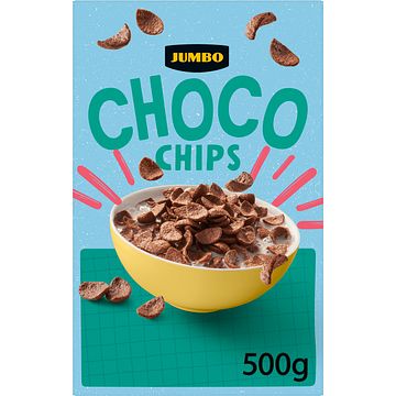 Foto van Jumbo choco chips ontbijtgranen 500g