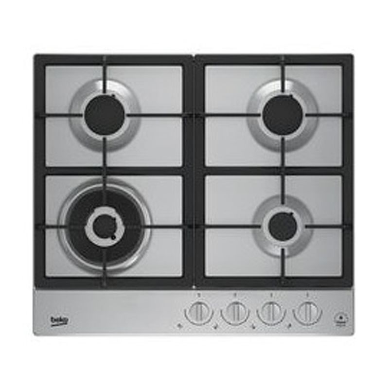 Foto van Beko hiaw64325sxnl gas inbouwkookplaat zilver