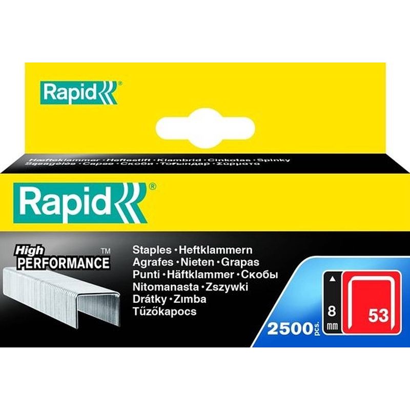 Foto van Rapid nieten 53/8 mm gegalvaniseerd 2.500 st.. box