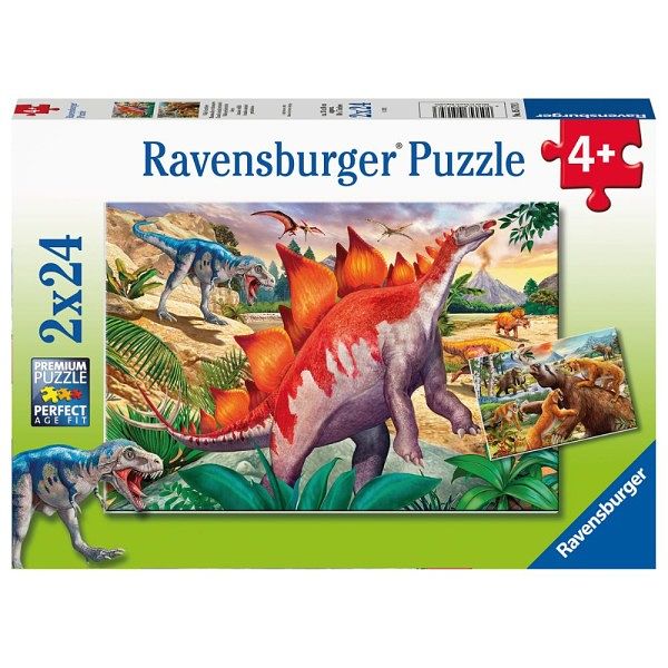 Foto van Ravensburger puzzel dino's 2x24pcs