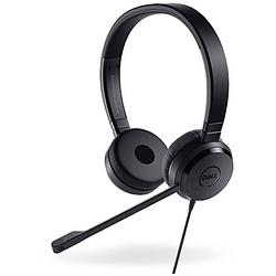 Foto van Dell 520-aamc on ear headset computer kabel stereo zwart ruisonderdrukking (microfoon), noise cancelling volumeregeling, microfoon uitschakelbaar (mute)