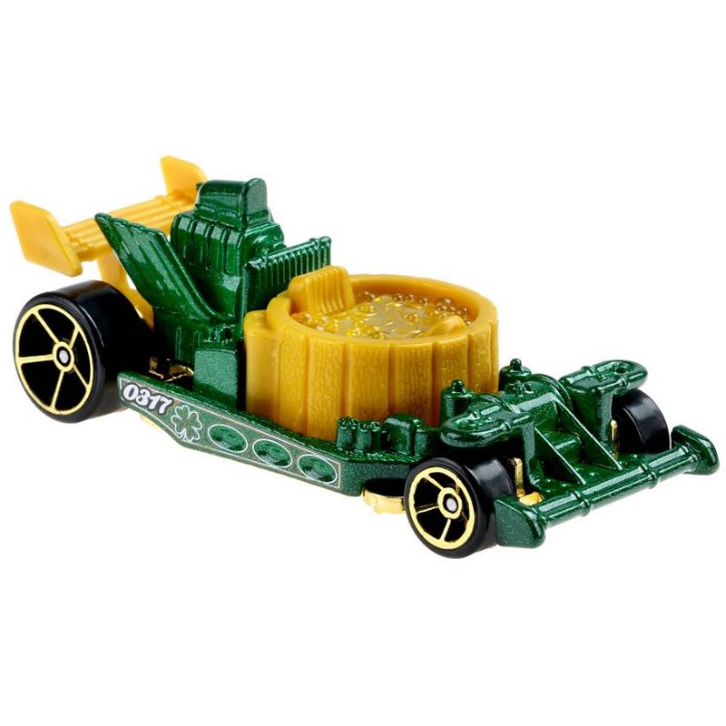 Foto van Hot wheels auto holiday racers hottub 7 cm groen/goud