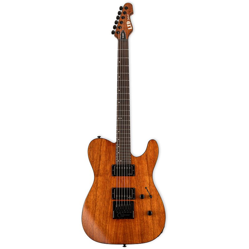 Foto van Esp ltd deluxe te-1000 evertune koa elektrische gitaar