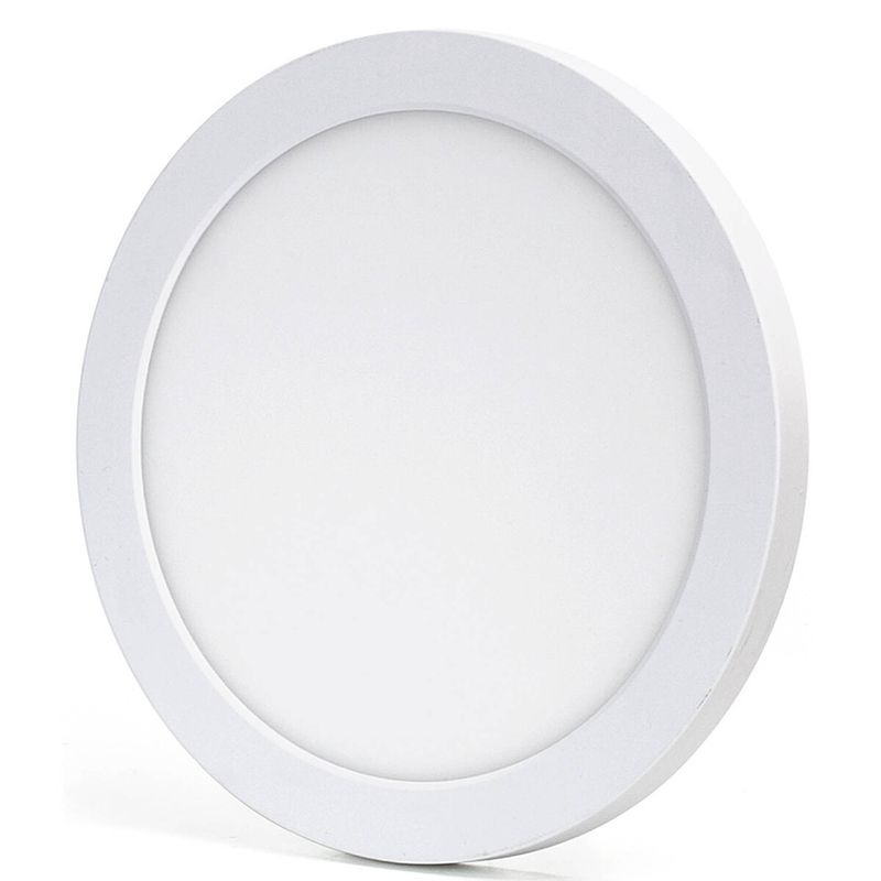 Foto van Led downlight pro - aigi foka - inbouw/opbouw - rond - 18w - aanpasbare kleur cct - mat wit - kunststof